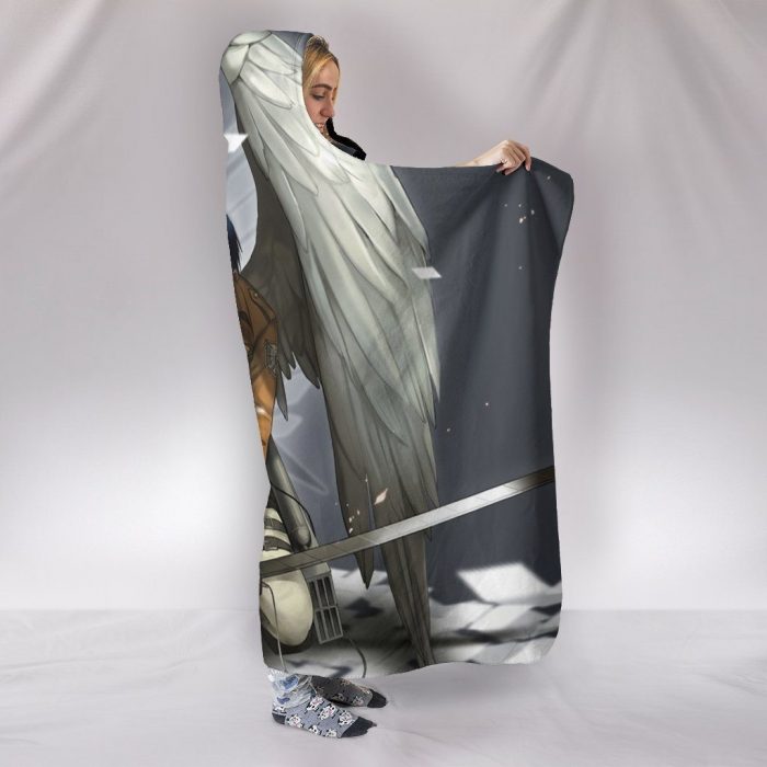 attack on titan hooded blankets attack on titan levi hooded blanket 2 - Attack On Titan Merch