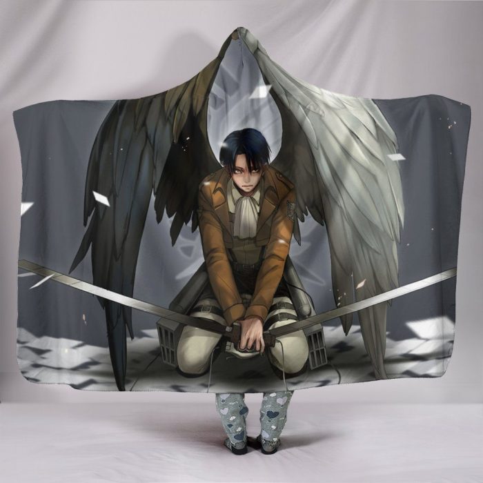 attack on titan hooded blankets attack on titan levi hooded blanket - Attack On Titan Merch