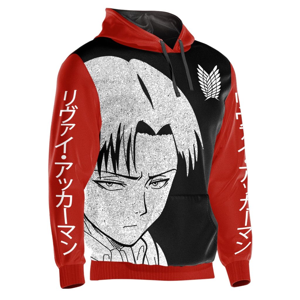 Attack On Titan Levi Anime Hoodie Attack On Titan Stuff