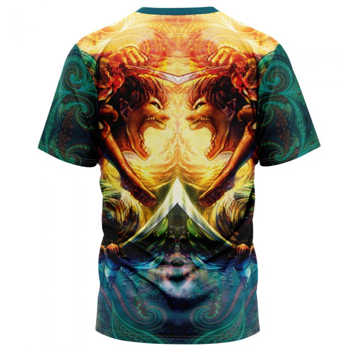 Trippy Attack on Titan T Shirt 3D BACK Mockup - Attack On Titan Merch