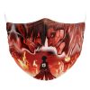 Burning Attack on Titan Normal Face Mask Mockup - Attack On Titan Merch