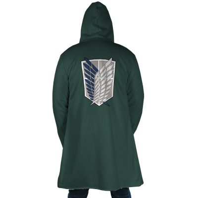 Scouting Regiment Attack on Titan AOP Hooded Cloak Coat BACK Mockup - Attack On Titan Merch