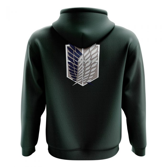 Scouting Regiment Attack on Titan Zip Hoodie BACK Mockup - Attack On Titan Merch