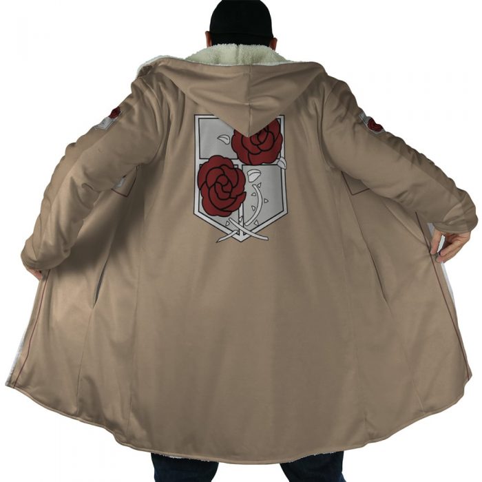 The Garrison Attack on Titan Hooded Cloak Coat NO HOOD Mockup - Attack On Titan Merch