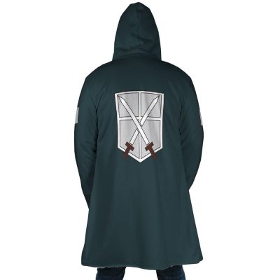 The Training Corps Attack on Titan Hooded Cloak Coat BACK Mockup - Attack On Titan Merch