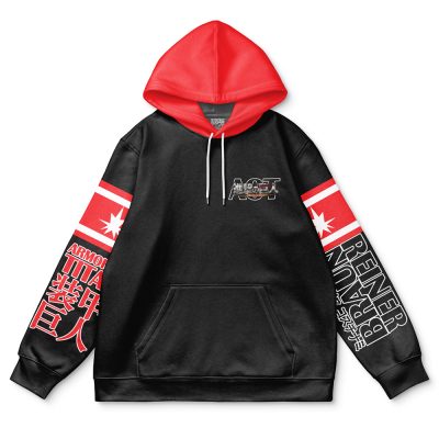 armored Flat Hoodie front - Attack On Titan Merch