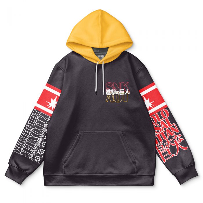 colossal Flat Hoodie front - Attack On Titan Merch