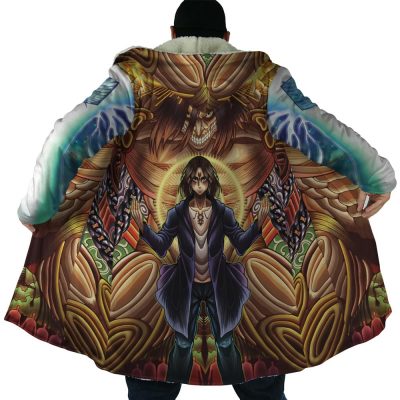 eren Hooded Cloak Coat no hood - Attack On Titan Merch