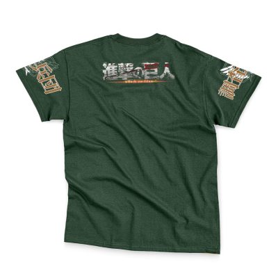 eren Streetwear T Shirt Back wrinkly - Attack On Titan Merch