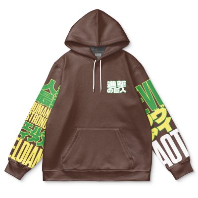 lev1 Flat Hoodie front - Attack On Titan Merch