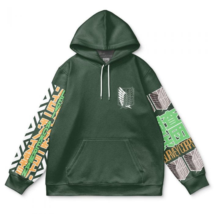 levi Flat Hoodie front - Attack On Titan Merch