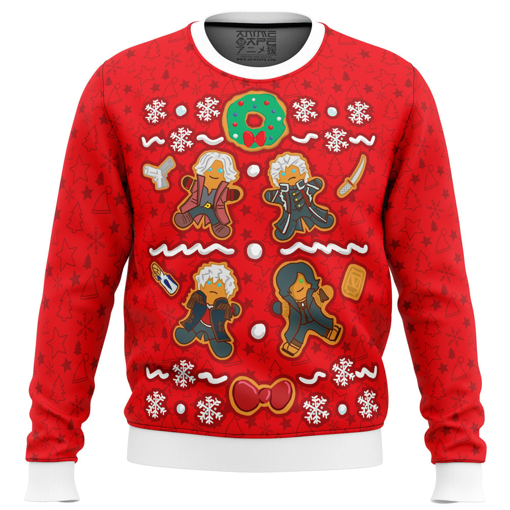 7.HunterxHunter Devil May Cry Ugly Christmas Sweater